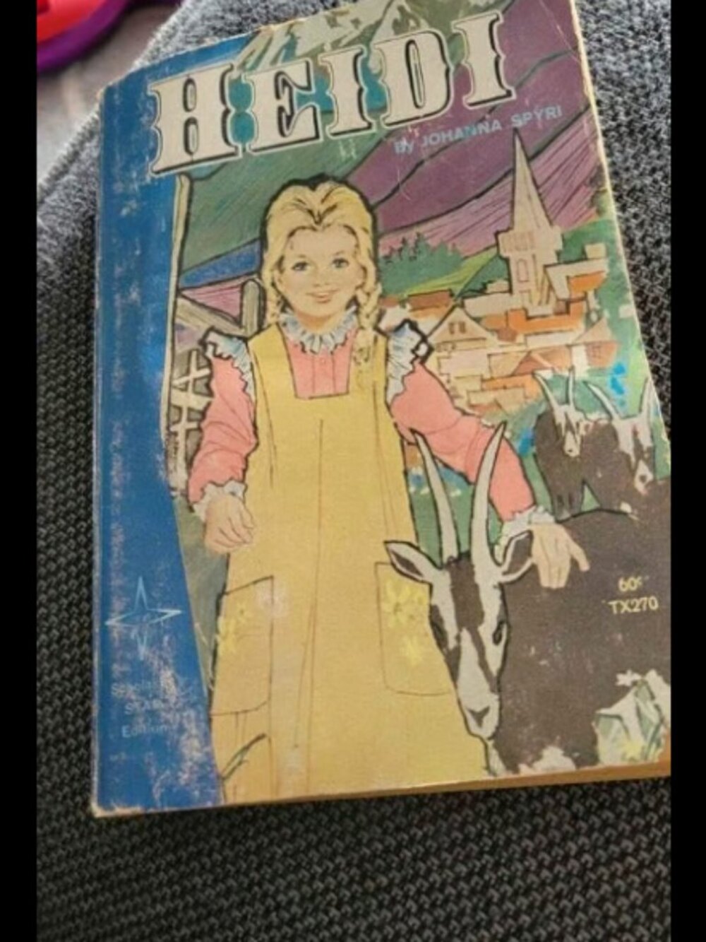 Heidi by Johanna spyri softback book